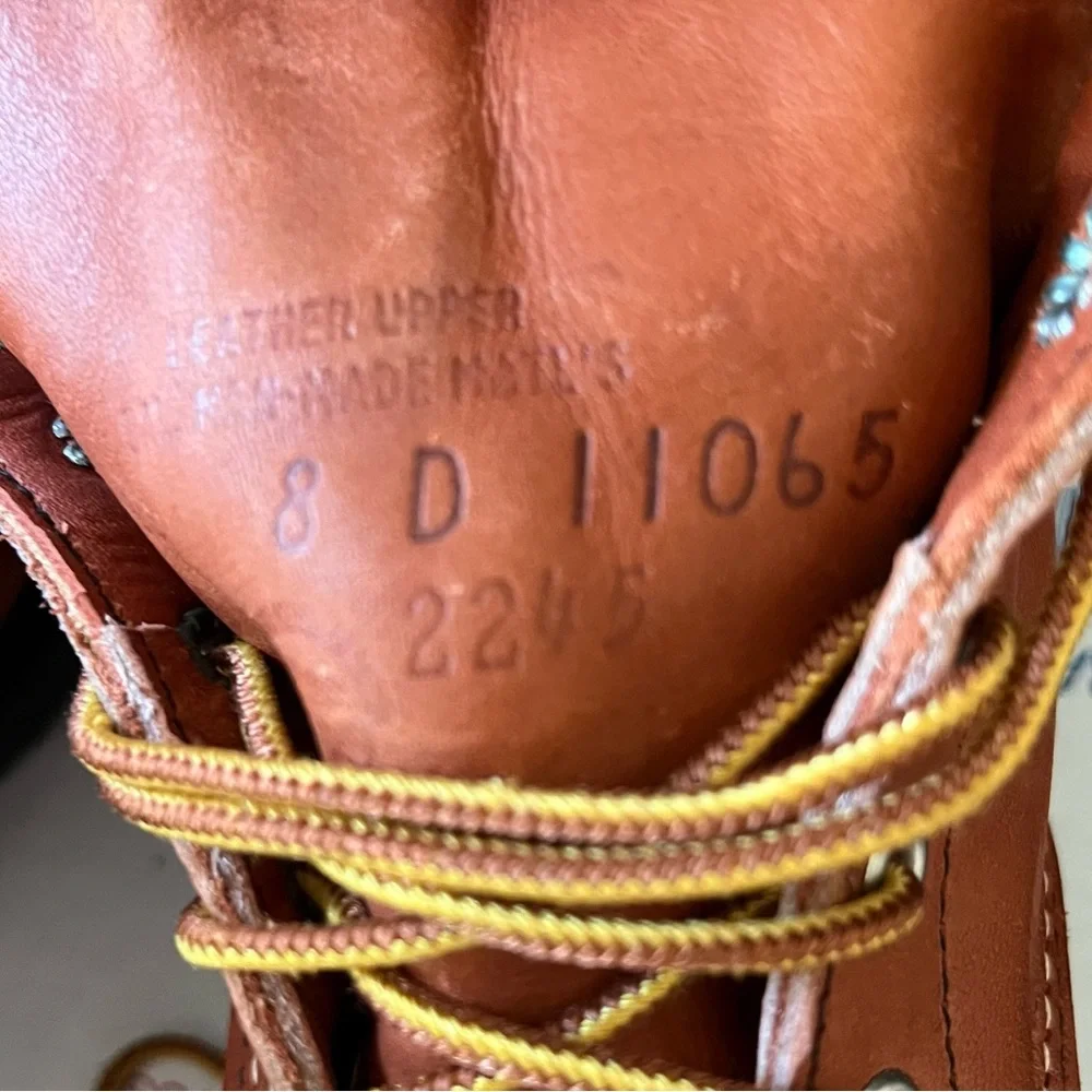 Vintage Red Wing 2245 6” Made in USA Steel Toe Brown Boots Sz‎ 8D NWOT
